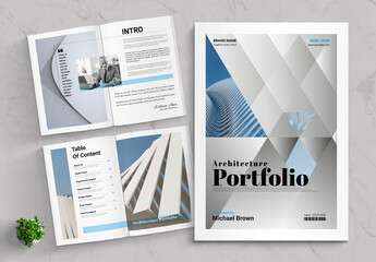 Modern And Minimal Architecture Portfolio Layout Design