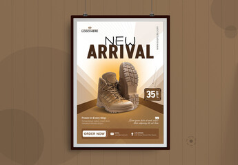 New Arrival Shoes Poster Design