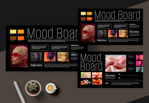 Modern Aesthetic Moodboard Collage Design