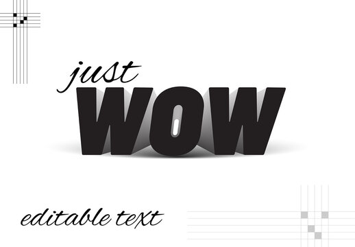 Modern 3D Type Minimal Text Effect