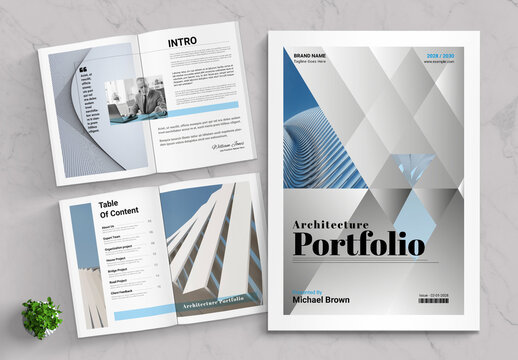 Modern And Minimal Architecture Portfolio Layout Design