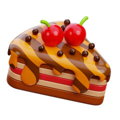 3d cake illustration