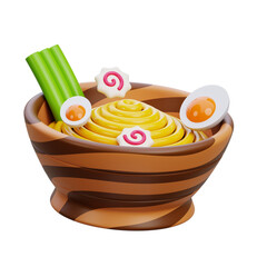 3d ramen illustration