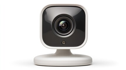 Modern Smart Home Security Camera Isolated on White Background