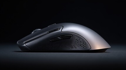 Gaming Mouse with RGB LED Lighting &ndash; Modern Computer Peripheral on Dark Background
