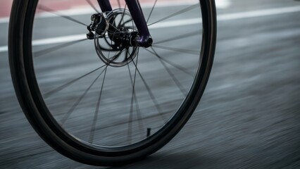 Abstract Spinning Bicycle Wheel Motion Blur