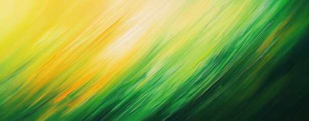 diagonal yellow and green brush stroke abstract suggesting sunlight, motion and uplifting energy