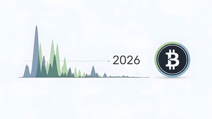 Cryptocurrency market trends forecast for 2026 with Bitcoin logo