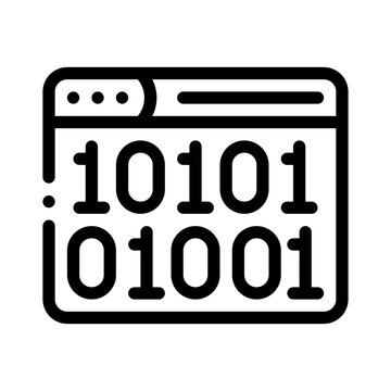 binary line icon