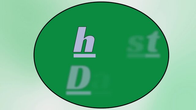 Atheist Day typography badge animation on green oval background, secular awareness and human rights concept