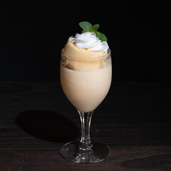 チーズケーキとバニラアイス