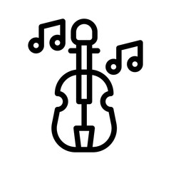 violin line icon © Deione