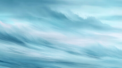 A tranquil abstract depiction of ocean waves in soothing blue tones, capturing the essence of serene waters.
