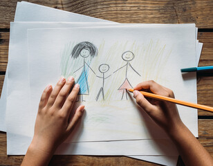 Child's Family Drawing