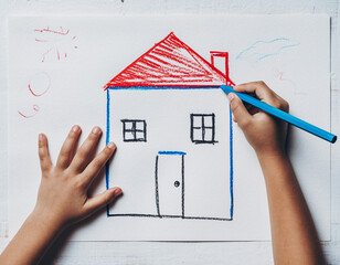 Child's House Drawing