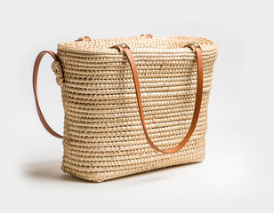 Woven Straw Handbag