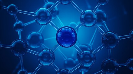 Molecular structure background for scientific research concept

