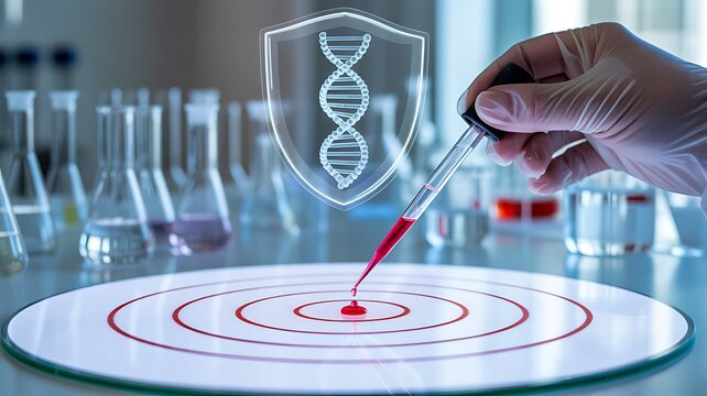 Scientific research targeting dna analysis in modern laboratory
 - Powered by Adobe