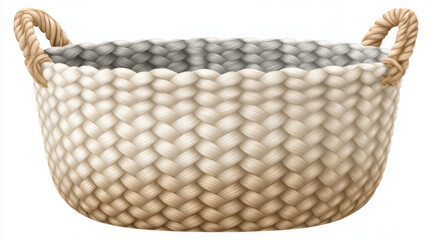 Obraz premium Woven storage basket for home organization and decor