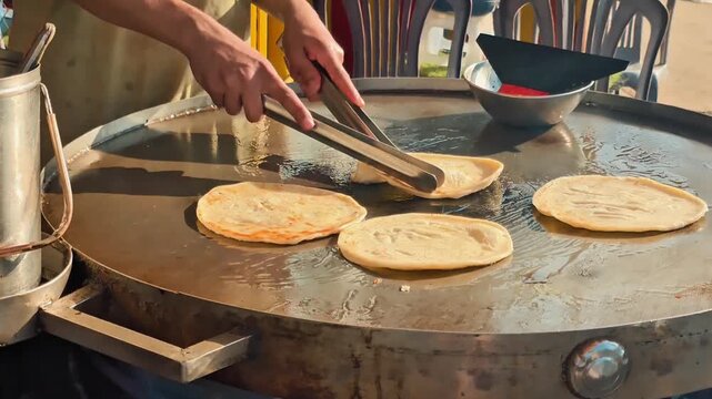 Golden Parathas on Karachi Streets