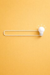 Creative Idea Search Bar on Yellow Background
