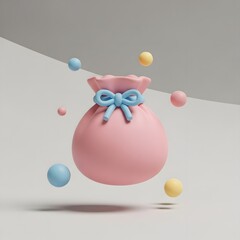 복주머니 오브제