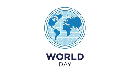 World day global celebration international awareness earth globe icon