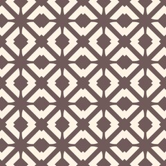 Seamless vintage damask floral pattern with elegant geometric flowers in a classic vector style for wallpaper and fabric design