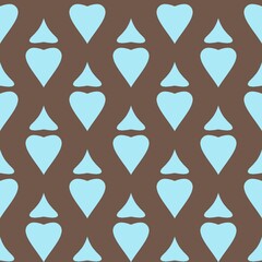 Seamless geometric vector pattern style featuring repeated hand silhouettes in a simple artistic