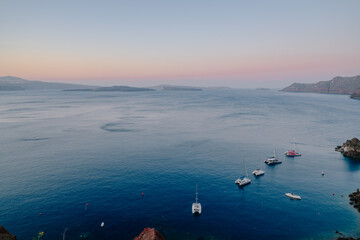 サントリーニの美しい風景