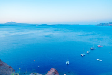 サントリーニの美しい風景