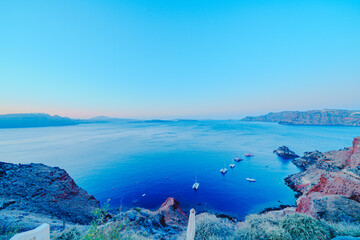 サントリーニの美しい風景