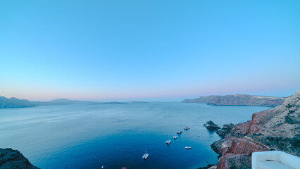 サントリーニの美しい風景