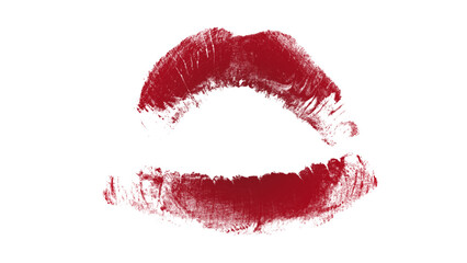 Fototapeta premium Red Lipstick Kiss Print