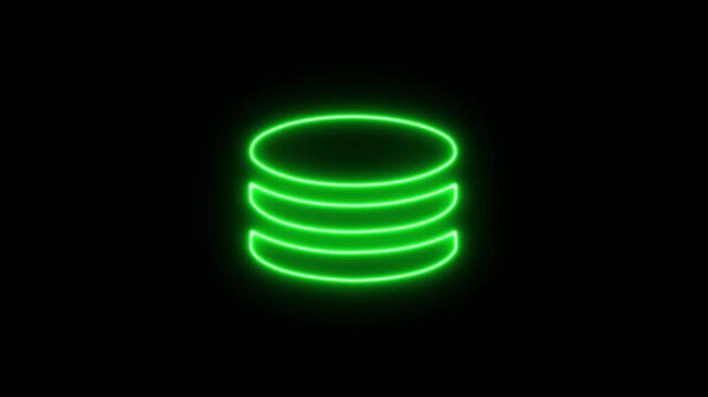 glowing neon dollar coin bundle icon animation representing financial growth increasing revenue and economic development
