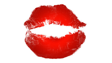Red Lipstick Kiss Mark