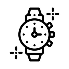 watch line icon