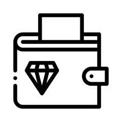 wallet line icon
