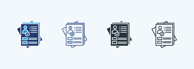 Resume Multiple Style Icon Collection