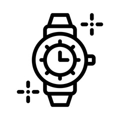 watch line icon