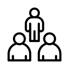 leadership line icon