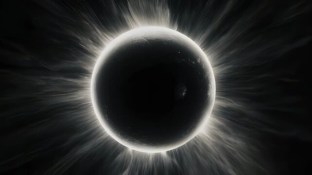 Total Solar Eclipse with Bright Corona.