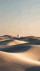 sunset in the desert