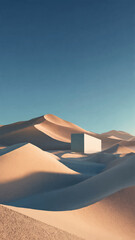 A vibrant orange sunset glows over the arid Sahara desert landscape where rolling sand dunes meet a cloudy sky in this hot Moroccan nature travel scene