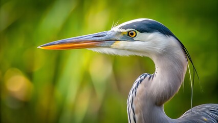 heron neck close up minimal detail