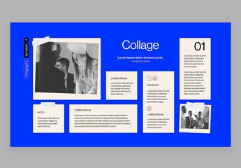 Collage Infographic in Modern Corporate Business Presentation Style