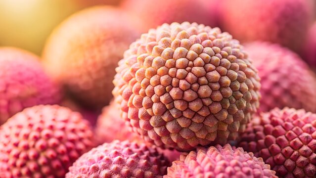 lychee fruit texture close up