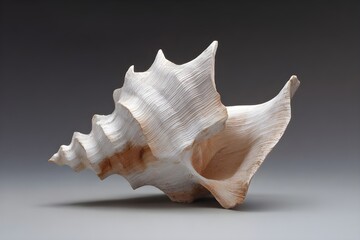 Fighting conch shell with textured exterior Caribbean marine nature specimen photography coastal ocean wildlife detail