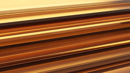Abstract background of diagonal gold metallic bars with light reflections and texture