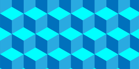 Obraz premium abstract blue triangle cube geometric creative concept colorful wallpaper background